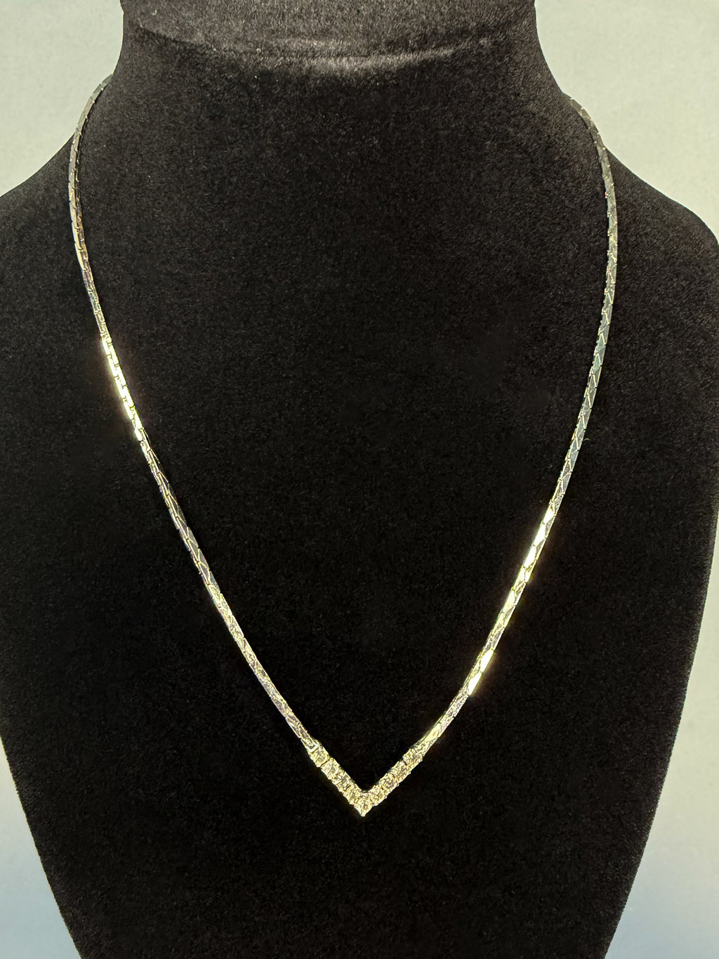 Chevron Rhinestone Necklace