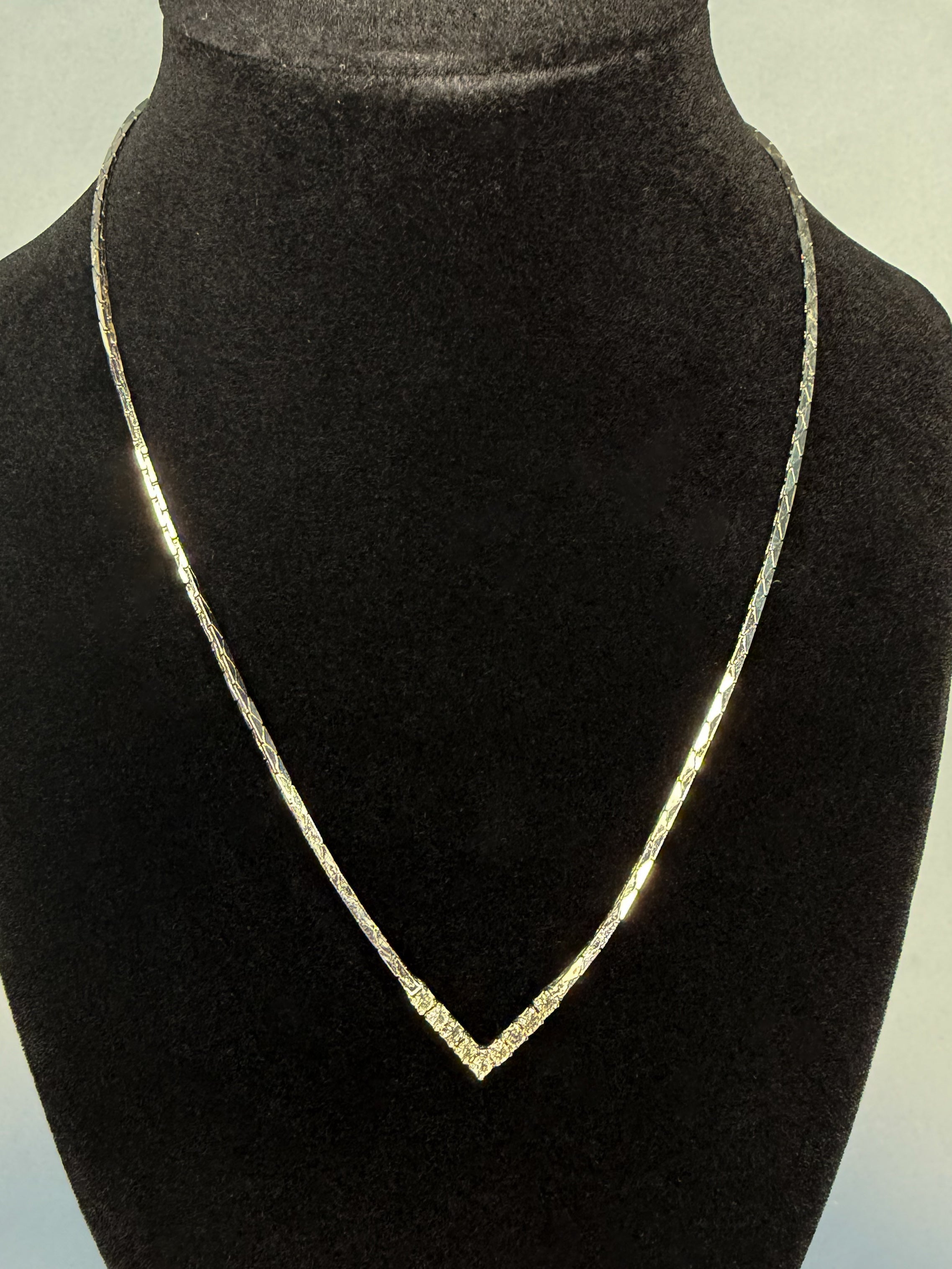 Chevron Rhinestone Necklace