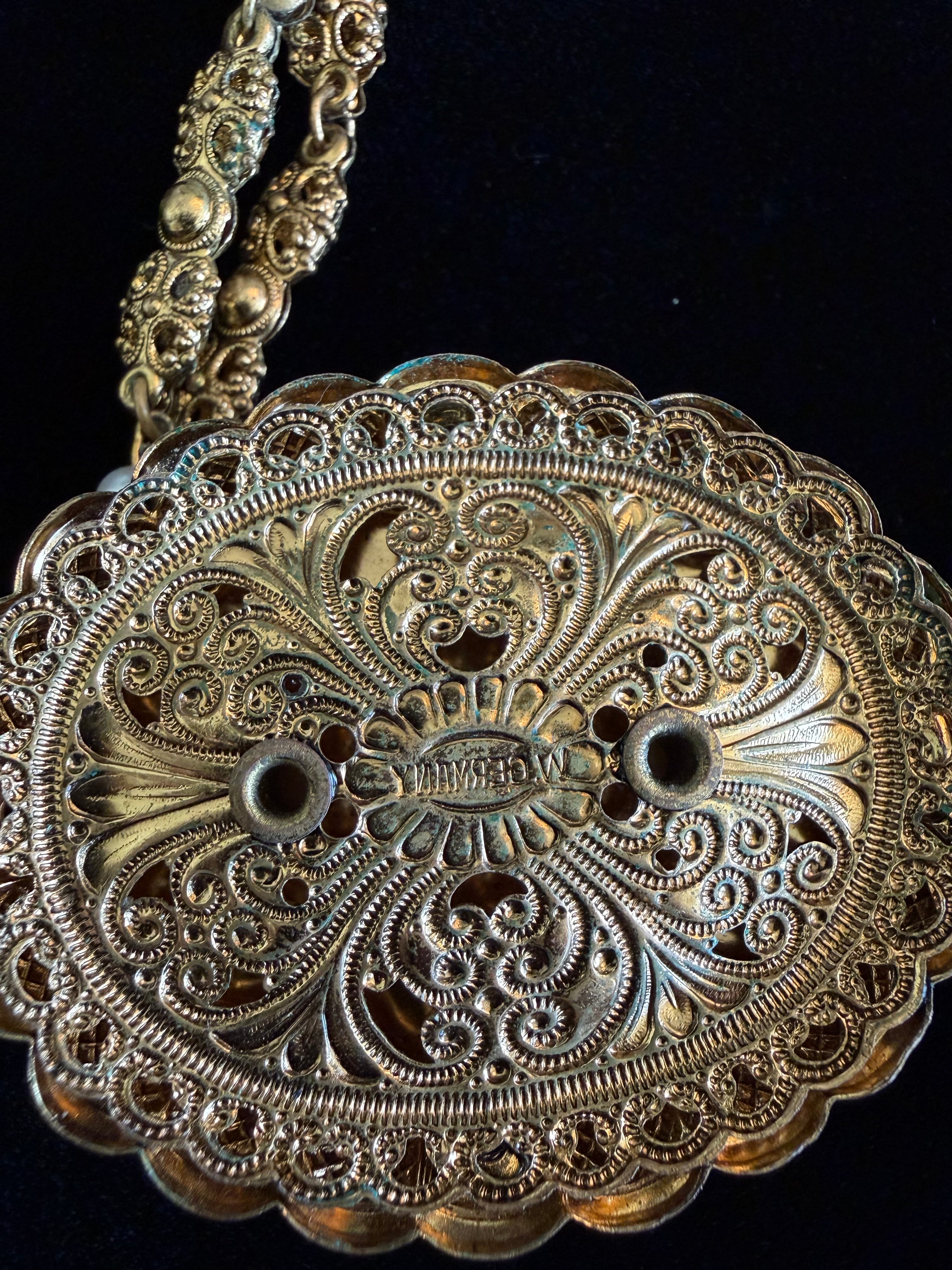 1950s West German Cameo Necklace