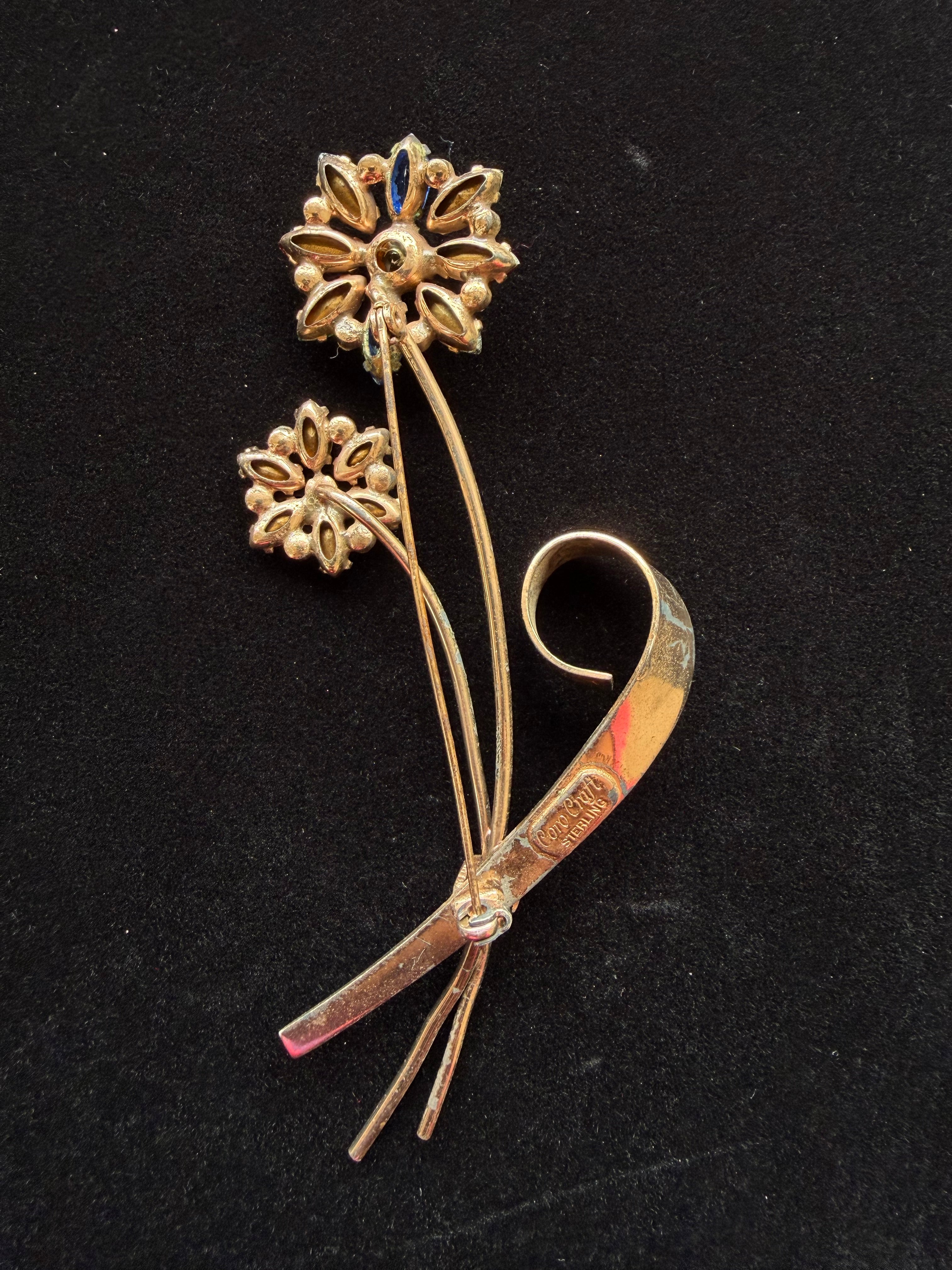 1940s Coro Craft Sterling Brooch