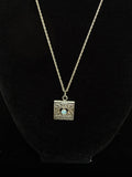 Sterling Silver +Aquamarine March Birthstone Necklace