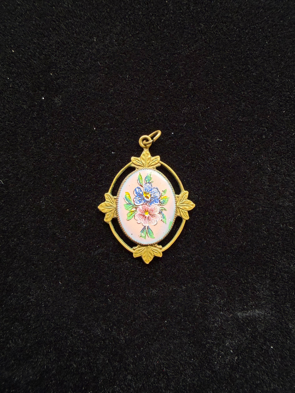 1920s Enamel Pendant