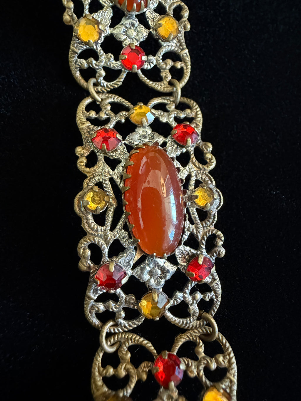 Art Deco Carnelian Bracelet
