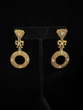 1980s Gold-tone Doorknocker Earrings