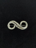 1950s Infinity Rhinestone Brooch
