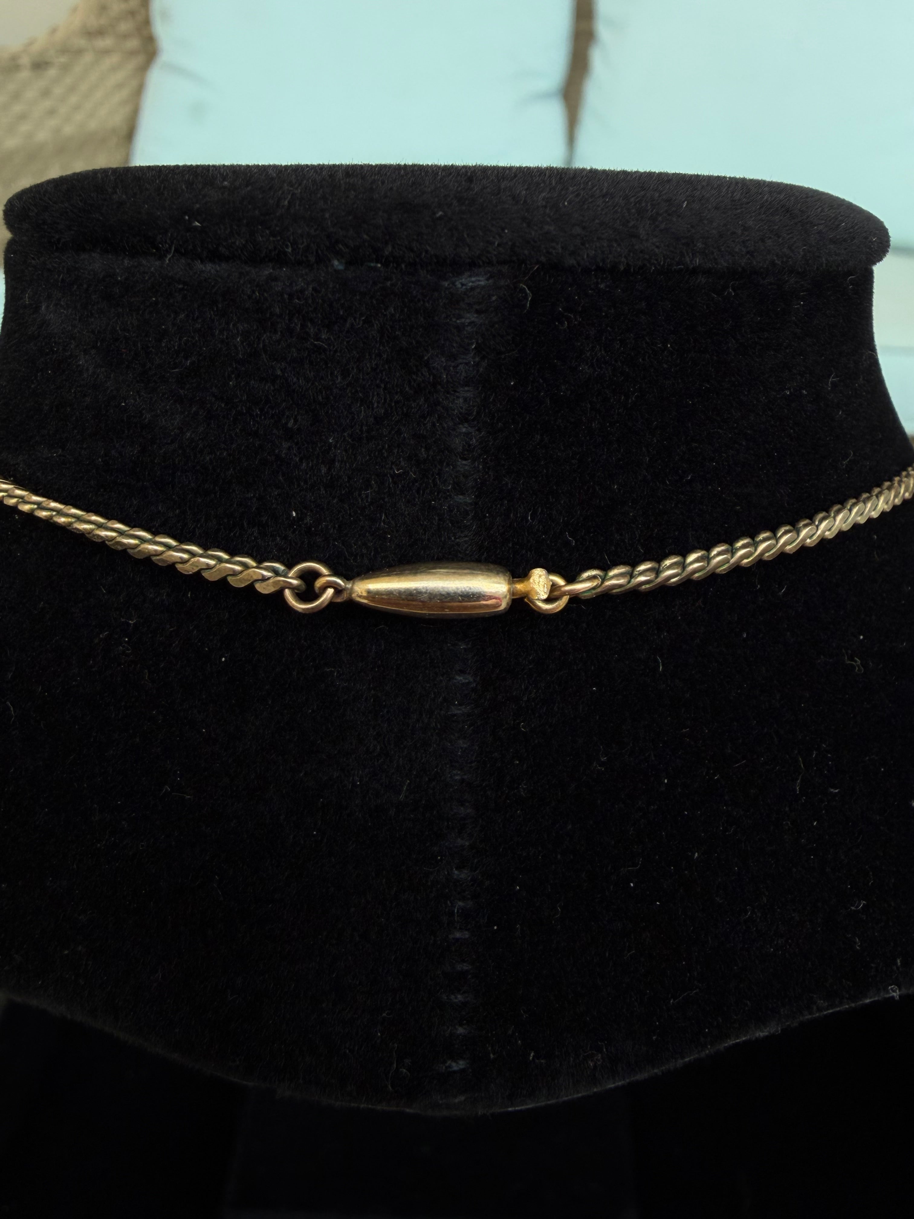 Krementz Rose Necklace