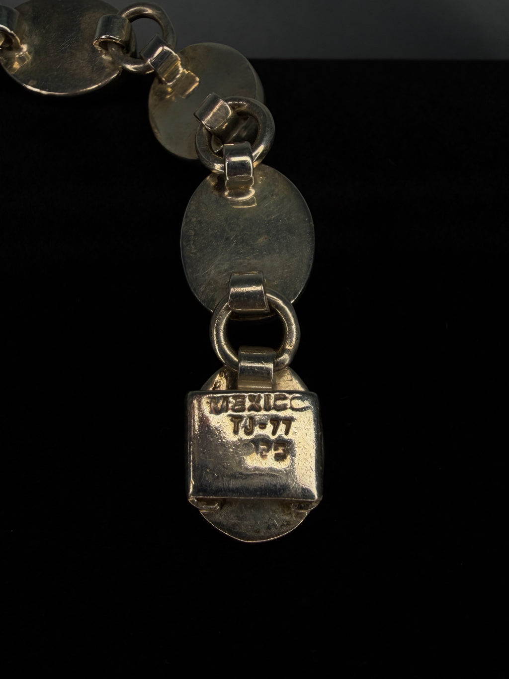 1970s Taxco Silver + Stone Bracelet