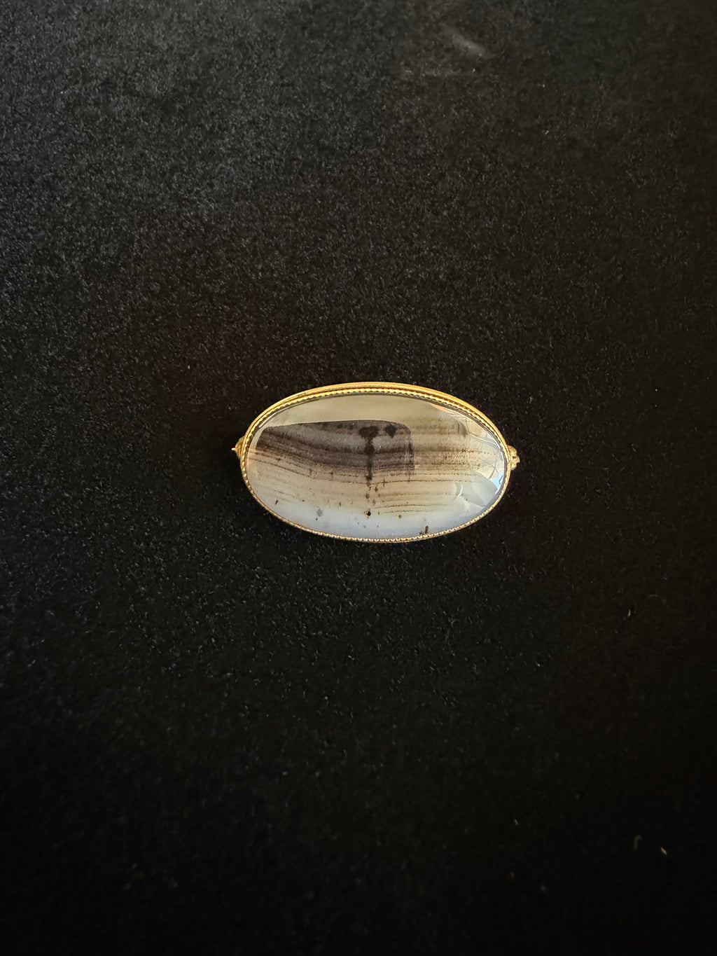 Banded Agate Mini Brooch