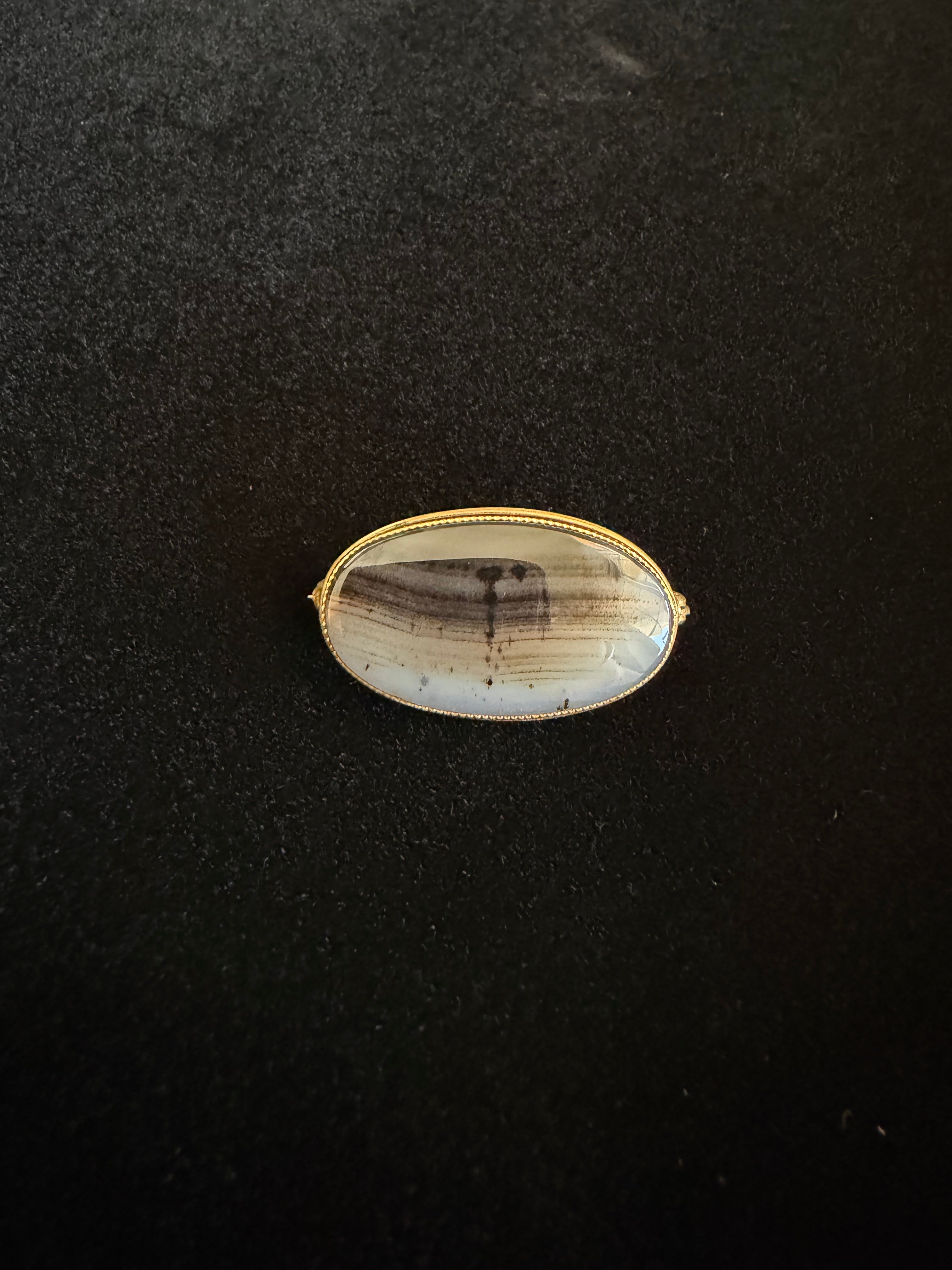 Banded Agate Mini Brooch