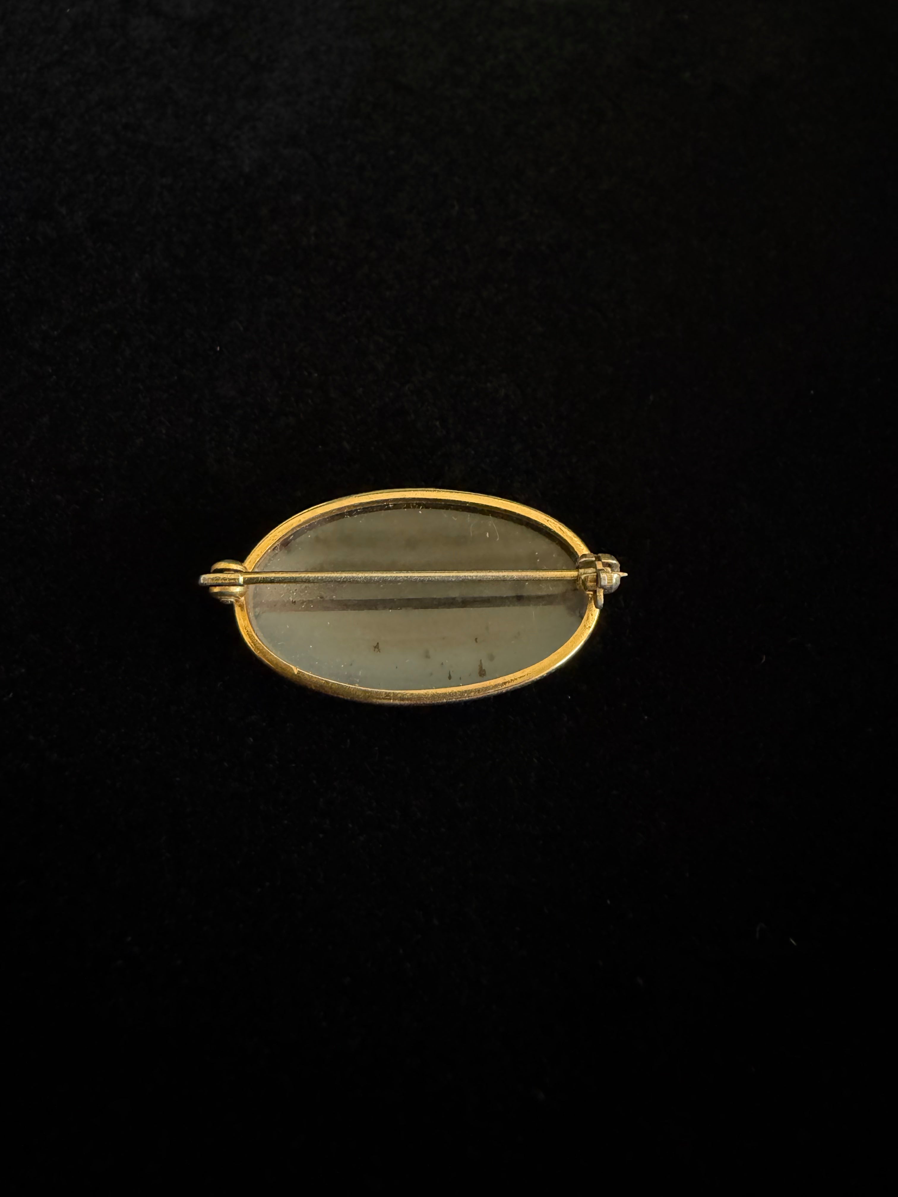 Banded Agate Mini Brooch